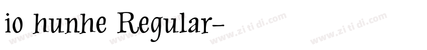 io hunhe Regular字体转换